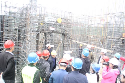 人防质监站组织对大郝家旧村改造项目人防工程观摩